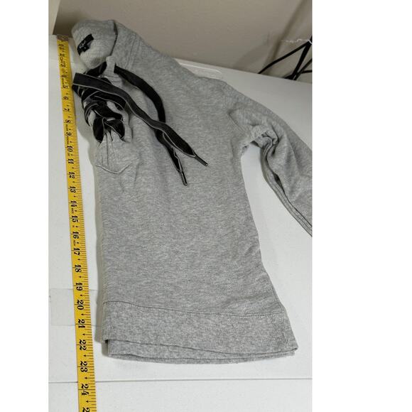 Rails Sweatshirt Womens Small Heather Grey Ryan Lace Up Cotton Grunge Lounge - Picture 11 of 11